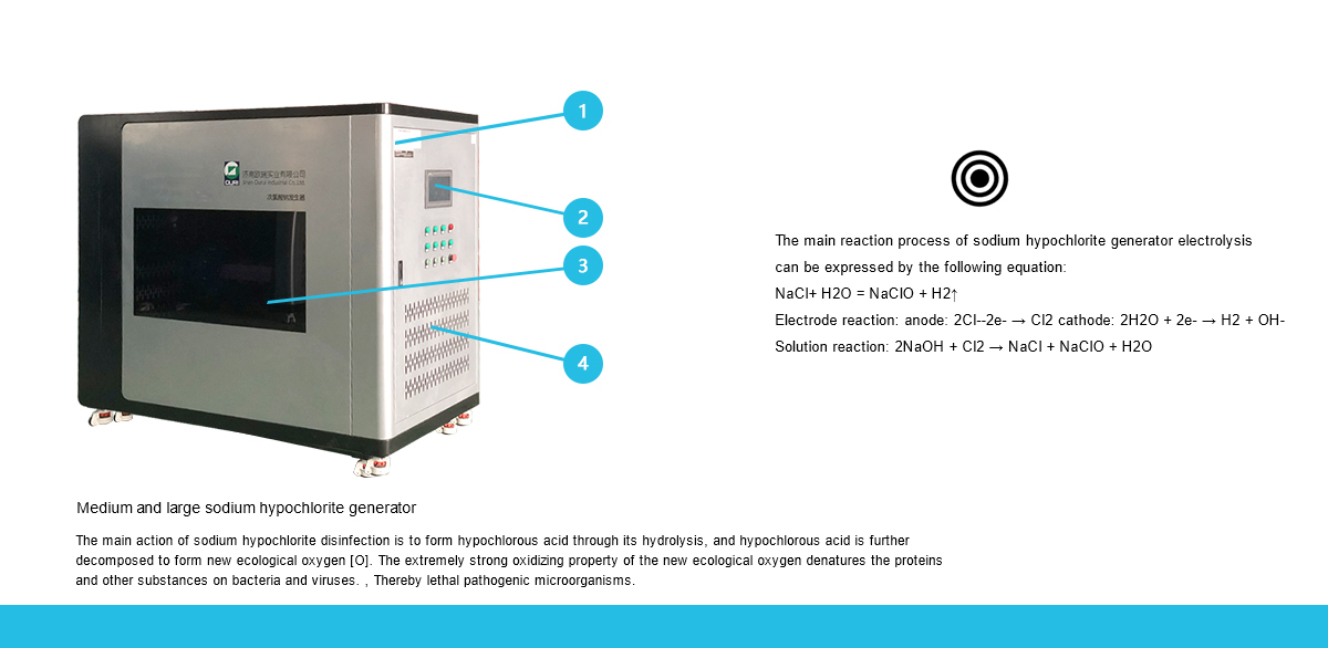 Medium and large sodium hypochlorite generator